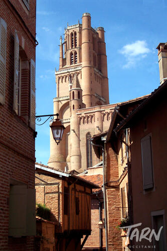 Albi - vue sur la cathédrale Ste Cécile 